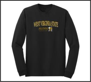 Image of L/S Tee - College House Black "Alumni" Crew