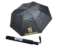 Image of Umbrella - Solid Black w/ Mascot 36"