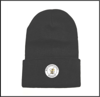 Image of Beanie - LogoFit Black Cuffed "Mascot"